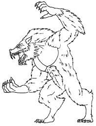 Werewolf shouting silently to color. Werewolf Coloring Page Coloring Home
