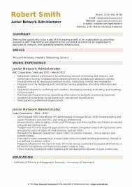 Junior Network Administrator Resume Samples Qwikresume