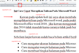 Cara Mudah Merapikan Tulisan Di Microsoft Word Warung Komputer