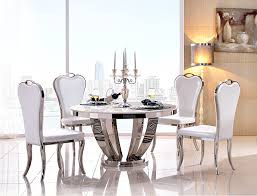 I love glass dining tables. Stainless Steel Dining Room Set Home Furniture Minimalist Modern Glass Dining Table And 4 Chairs Mesa De Jantar Muebles Comedor Dining Room Sets Aliexpress