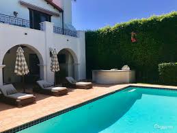 In sort of denotes being inside something, but what if your backyard is some big open field with no fences or gates? Beautiful Spanish Backyard W Pool Bbq Patio Rent This Location On Giggster