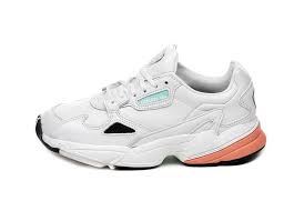 Adidas Falcon W Crystal White Crystal White Easy Orange Sneakers Sneaker Streetwear Sneaker Adidas Easy