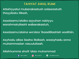 Bacaan tahiyat awal dilakukan pada saat rekaan kedua, sedangkan bacaan tahiyat akhir dilakukan pada saat tasyahud akhir. Tahiyat Akhir Rumi Bacaan Tahiyat Akhir Tahiyat Awal Panduan Rumi Aku Islam Doa Tahiyat Akhir Huruf Latin Rumi Bacaan Tahiyat Akhir Pada Tahiyyat Akhir Atau Juga Dikenali Sebagai Tasyahud