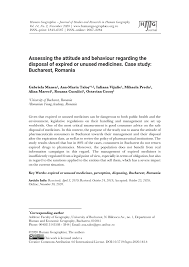 98/2016 privind achizitiile publice, legea nr. Pdf Assessing The Attitude And Behavior Regarding The Disposal Of Expired Or Unused Medicines Case Study Bucharest Romania See Http Www Humangeographies Org Ro 142 Toc