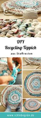 Selber machen stoffe selber nähen stoff teppich regenbogenfarben stoffreste baumwollstoff rollen taschen flickendecke. Teppich Aus Stoffresten Stricken Diese Diy Anleitung Zeigt Wie Das Stricken Funktioniert Recycling Ist Angesagt Teppich Teppich Hakeln Stoffrest