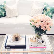 Coffee Table Styling Tom Ford Chanel Banana Palm Pillow Gold Coffee Table Table Books Home Decor Home Living Room Trendy Living Rooms