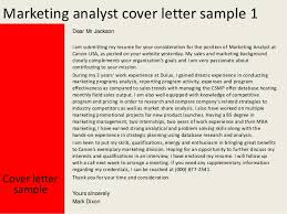 This is the perfect way to express how your specific skills are relevant to the open position. Marketing Analyst Cover Letter