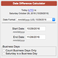 Date Difference Calculator