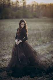 23 Dark Wedding Dresses For Brides Who Think White Is Trite Huffpost Dark Wedding Dress Black Wedding Dresses Wedding Dress Long Sleeve