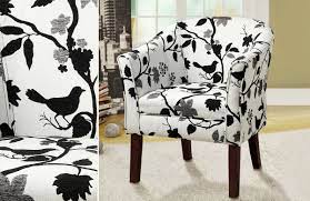 Fun Accent Chair With A Playful Bird And Branch Fabric Fauteuil Deco Mobilier De Salon Meuble A Fabriquer Soi Meme