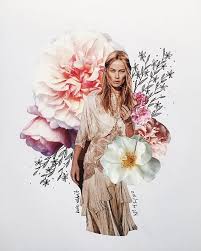 Flower Collage Foundbykaty No 42 100 Flower Collage Collage Design Collage Art