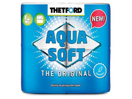 From middle english aqua (water), borrowed from latin aqua. Thetford Aqua Soft Toilettenpapier
