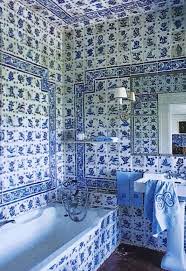 Quinta Patino Mark D Sikes Chic People Glamorous Places Stylish Things Blue White Decor Portuguese Tiles Beautiful Bathrooms
