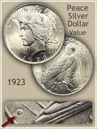 1923 peace silver dollar value discover their worth