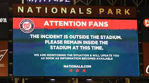 The sound of gunshots created panic inside the stadium, where the washington nationals were playing the san. 0qivoqhtvvzajm