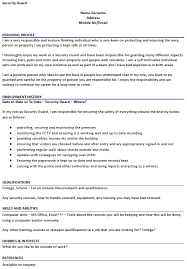 The resume checklist will help you make sense of. Cv Template Security Guard Terat