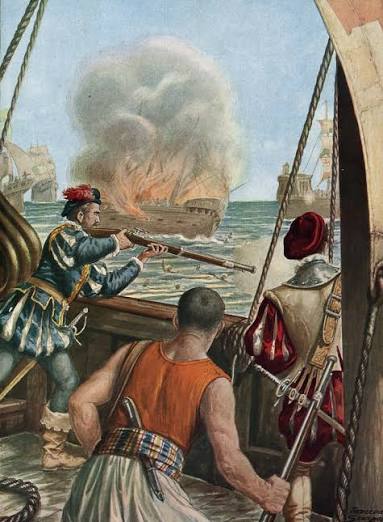Second Voyage of Vasco de Gama: Naval Battle Between the Portuguese Fleet and That of Calicut