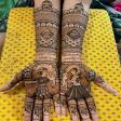 heavy bridal mehndi design product image