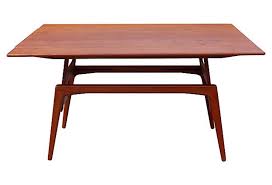 Rare Danish Mid Century Modern Transformer Table Danish Modern Coffee Table Coffee Table Small Space Teak Coffee Table