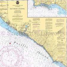 California Laguna Beach Nautical Chart Decor