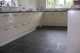 Why choose karndean over other kitchen flooring types and how does it compare with other types of flooring such as laminate, carpet, ceramic tiles, real wood and stone? Karndean Flooring Davinci Celtic Slate Graphite Fitted To Kitchen In Goring West Sussex