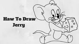 How To Draw Jerry Mouse Easy Step By Step For Kids Drawings Draw Art
