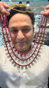 Multi layer ruby MOISSANITE necklace , WhatsApp 7838119986, FREE COD IN  INDIA , C-115 Lajpat Nagar 1 New Delhi , #osrjewellers #moissanite #kundan  #moissanitekundan #indianjewellery #weddingjewellery