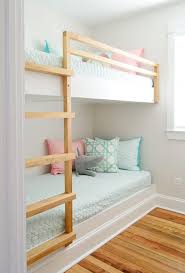 My daughter loves sleeping on the top bunk of her bed except for one thing. How To Make Diy Built In Bunk Beds Young House Love