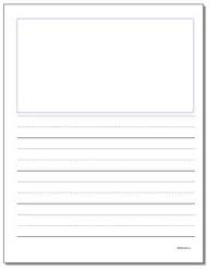 Savesave 2nd grade writing paper for later. Story Handwriting Paper