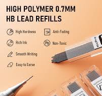 Nicpro 70 Tubes Lead Refills 0.7mm HB #2, Break Resistant Mechanical Pencil  Refills 0.7 mm for Class Student Writing, Drawing, Drafting, Sketching ...
