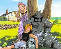 Edward & alphonse elric overview. Hd Wallpaper Fullmetal Alchemist Alphonse Elric Edward Elric Winry Rockbell 1280x1024 Anime Full Metal Alchemist Hd Art Wallpaper Flare