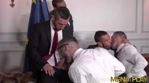 MENATPLAY Hunky Men in Suits Ass Breed in Hardcore Orgy - Pornhub.com