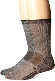 Realtree Ap Mens Merino Wool Boot Socks 2pair Brown Black Large Find Out More About The Great Product At The I Boot Socks Tall Boot Socks Best Hiking Socks