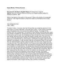 DOC) Sepoy Mutiny: Primary Sources | Juliet Hassenberg - Academia.edu