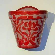 hand painted spanish wall planter ceramica padilla http www amazon co uk dp b00wjloy9q ref cm ceramic planters hanging flower pots plant pot fence