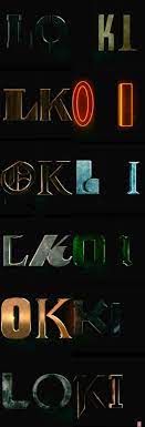 Every other time, he's in green with big gold horns, like the l in the original logo is from dark world and the ki in the top right seem kind of like iron. All The Fonts In The Loki Series Logo Shown During Its Trailer Marvelstudios