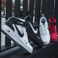 Nike Air Force 1 Mid 07 Lv8 Utility White Black Obraz Moze Zawierac Buty Nike Shoes Air Force Nike Air Sneakers Men Fashion
