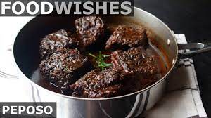 This beef short ribs recipe features succulent braised beef and tender vegetables in white wine and herb sauce. Peposo Tuscan Black Pepper Beef Food Wishes Youtube