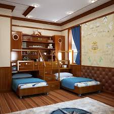 Including a nautical rope element in the design further adds to its charm that is capitalized with the stacked set of whales. Sea Themed Bedroom For The Kids
