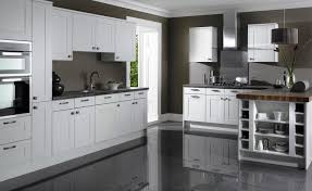 White Shaker Kitchen Cabinets Grey Floor Idea Grey Kitchen Floor Backsplash Kitchen White Cabinets Grey Kitchen Cabinets
