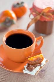 Persimmon And Chocolate Jam Orange Coffee Coffee Cafe Food