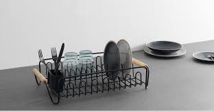 black dish drainers