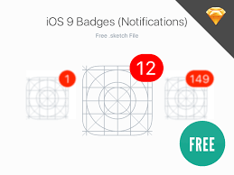 Ios 9 Badges Notifications Freebie Download Sketch Resource Sketch Repo