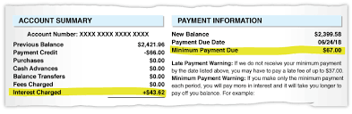 If you haven't been paying off your credit cards each month, you have plenty of company. Minimum Payment How It Appears On Credit Card Statements Creditcards Com
