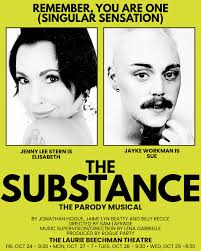 Remember, you are one (singular sensation) 😘 💋 From the demented minds  behind Slam Frank, A Musical About Star Wars, Stranger Sings, Starkid, and  more comes… 💉 The Substance: The Parody Musical