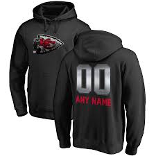 If that's not enough of a game day wardrobe for you, throw on an official chiefs jersey, featuring the name and number of your. Men S Nfl Pro Line By Fanatics Branded Black Kansas City Chiefs Personalized Midnight Mascot Pullover Hoodie