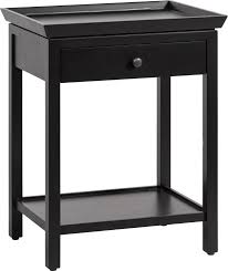 Black Bedside Table Uk Neptune In 2020 Tall Side Table Black Side Table Contemporary Side Tables