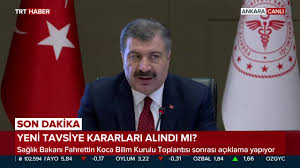 Bilim kurulu üyeleri kontrollü sosyal hayatı virüsün 2.dönemi olarak görmekteyiz. Trt Haber Saglik Bakani Fahrettin Koca Bilim Kurulu