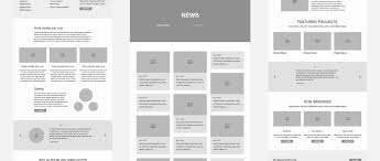 After Sketching On Paper Working In Gray Scale Makes Sure You Have All Of The Important Elements With Out Adding Co In 2020 Web Design Wireframe Fashion Poster Design
