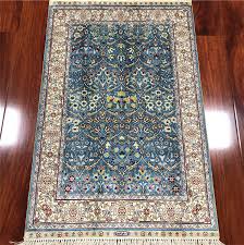 What kind of carpet should i buy for my living room? 2 1x3 1 Foot Small Carpet All Hand Knotted Green Floral Design Silk Rug Rug Aliexpress